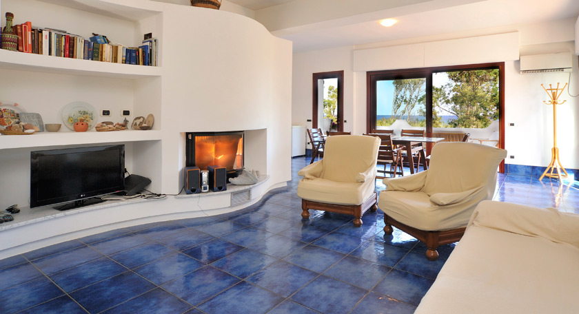 Wohnzimmer - Strandwohnung Orri - Ogliastra